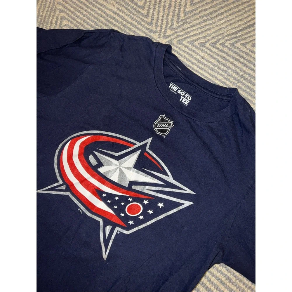 Adidas‎ Columbus Blue Jackets Sergei Bobrovsky T-Shirt Jersey - Blue - Small